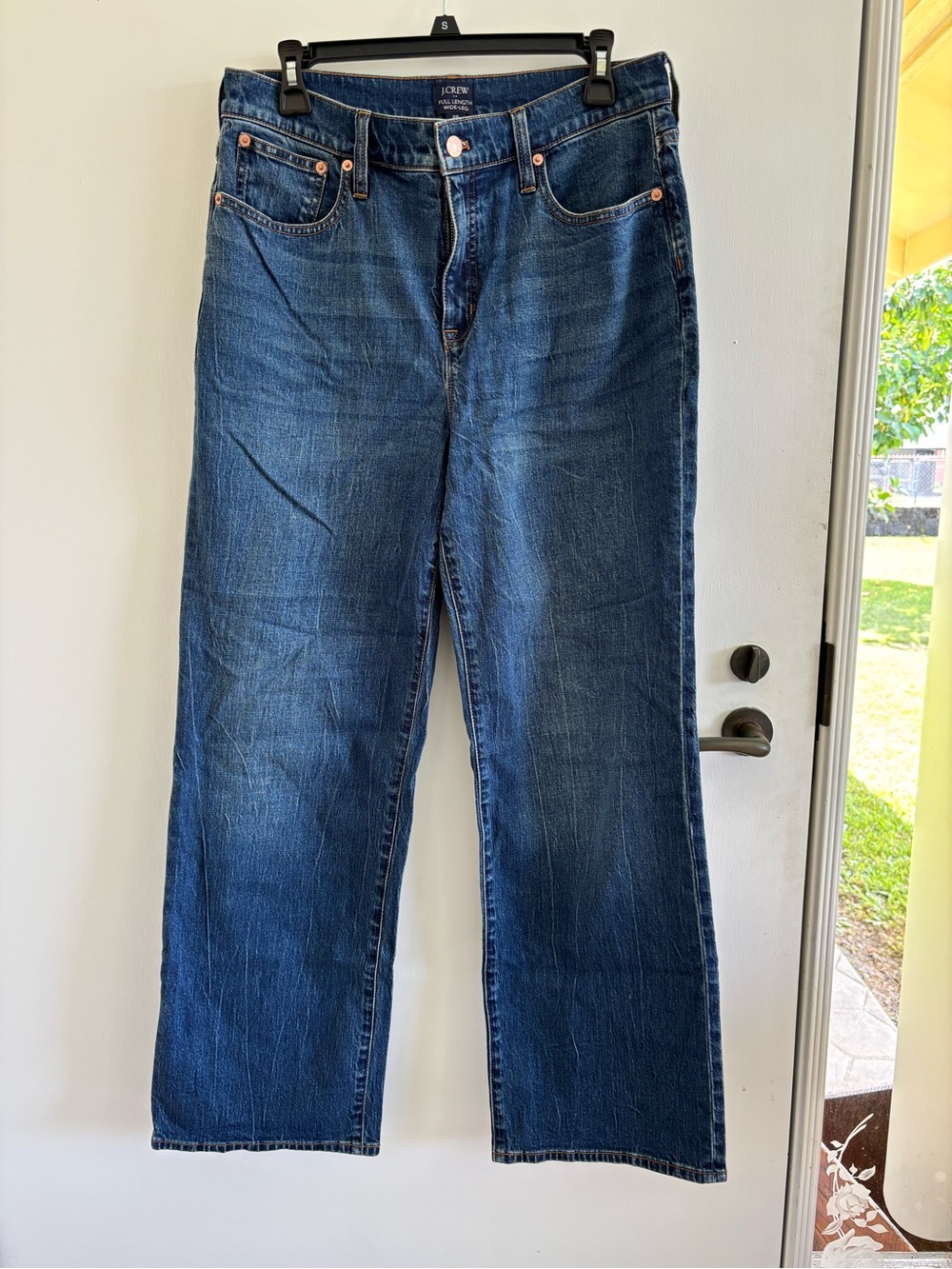 J. Crew full length wide leg Jeans fall back to school
